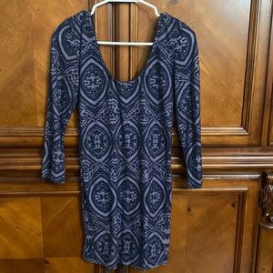 Free People Textured Bodycon Mini Dress